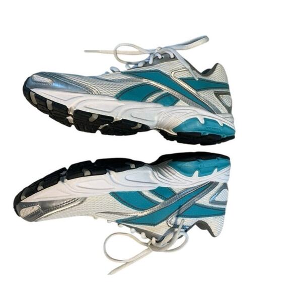 Reebok DMX Foam White Gray Blue Athletic Running Shoes Sneakers Size 7.5 - Picture 4 of 7